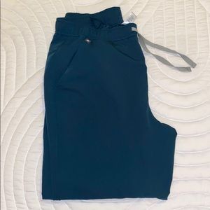 Figs jogger pants in Caribbean Blue